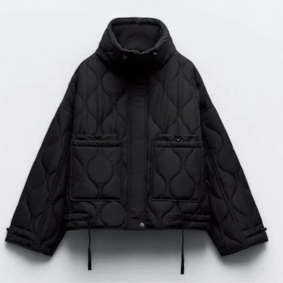 ZARA WATER REPELLENT PUFFER JACKET S - Picture 1 of 8